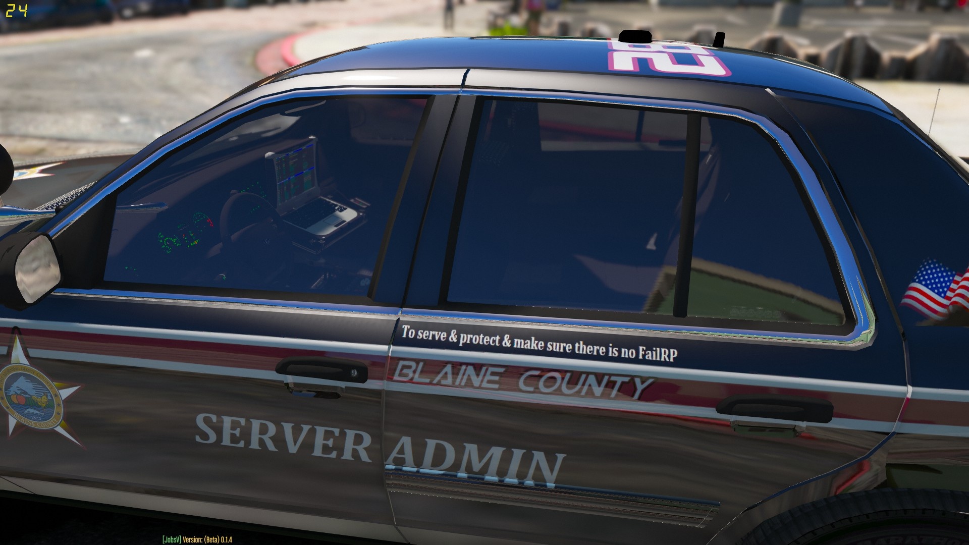 fivem server admin car
